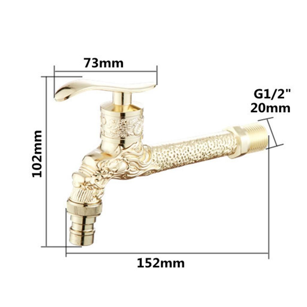 Carving  Zinc   Outdoor Garden Wash Basin  Golden