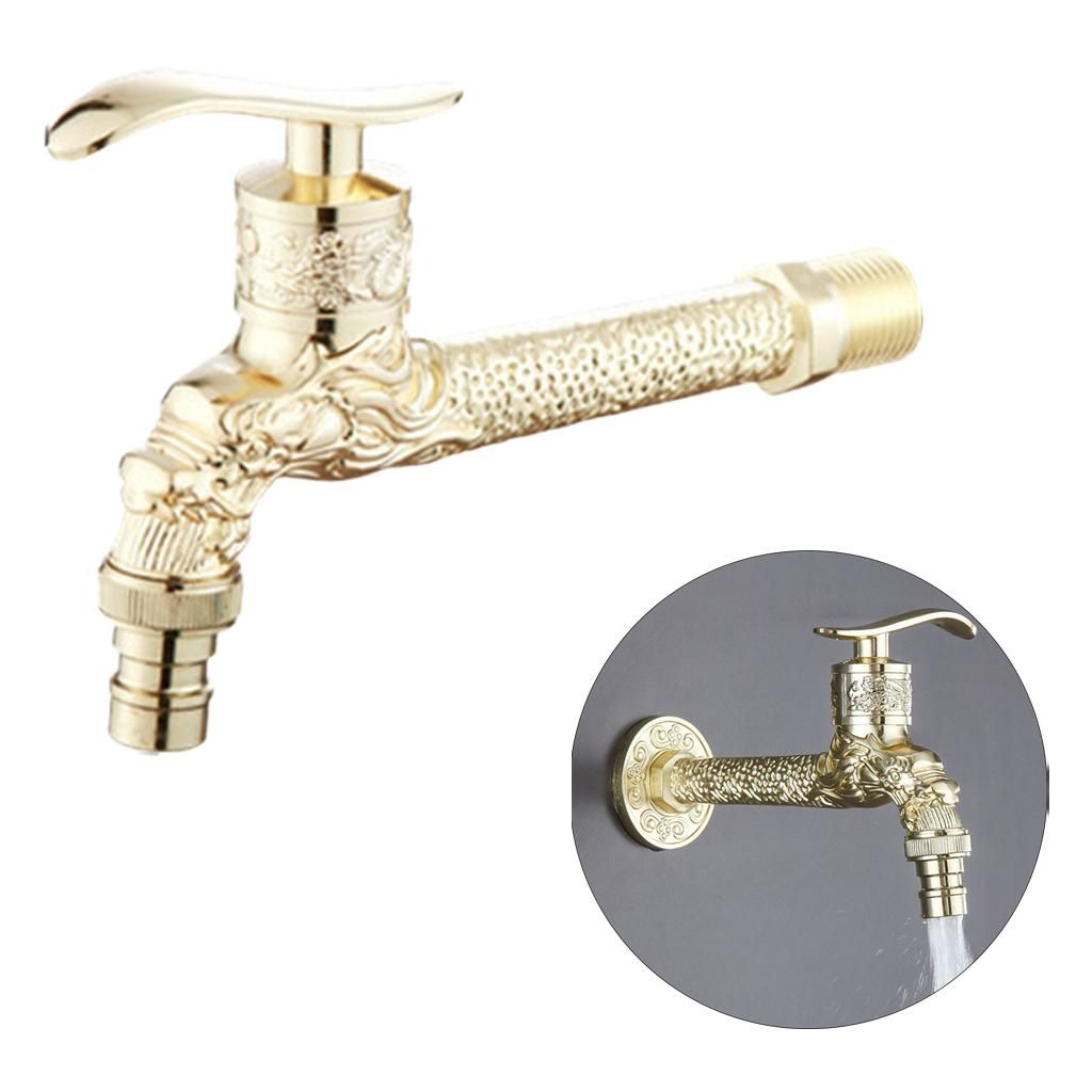 Carving  Zinc   Outdoor Garden Wash Basin  Golden