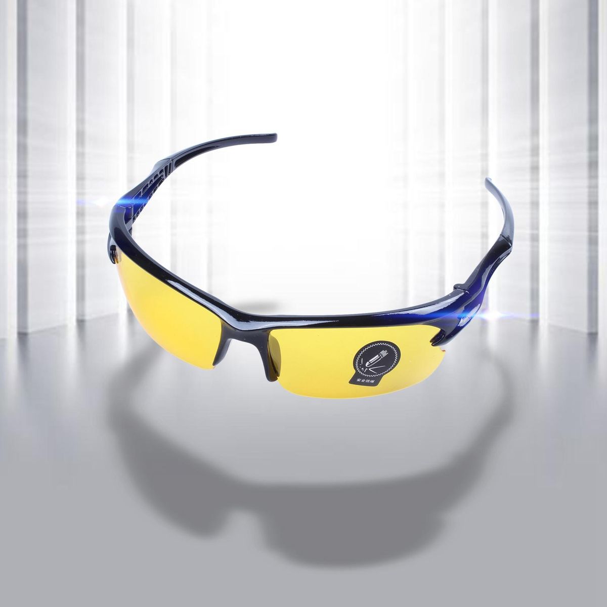black frame yellow Night Vision sheet outdoor Cycling