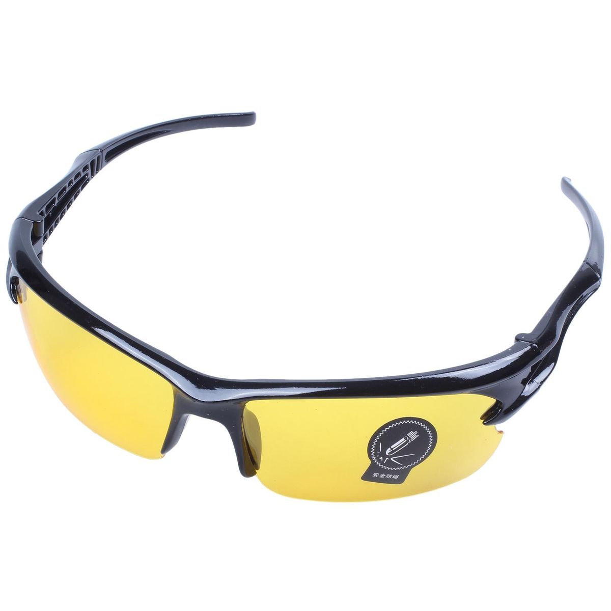 black frame yellow Night Vision sheet outdoor Cycling