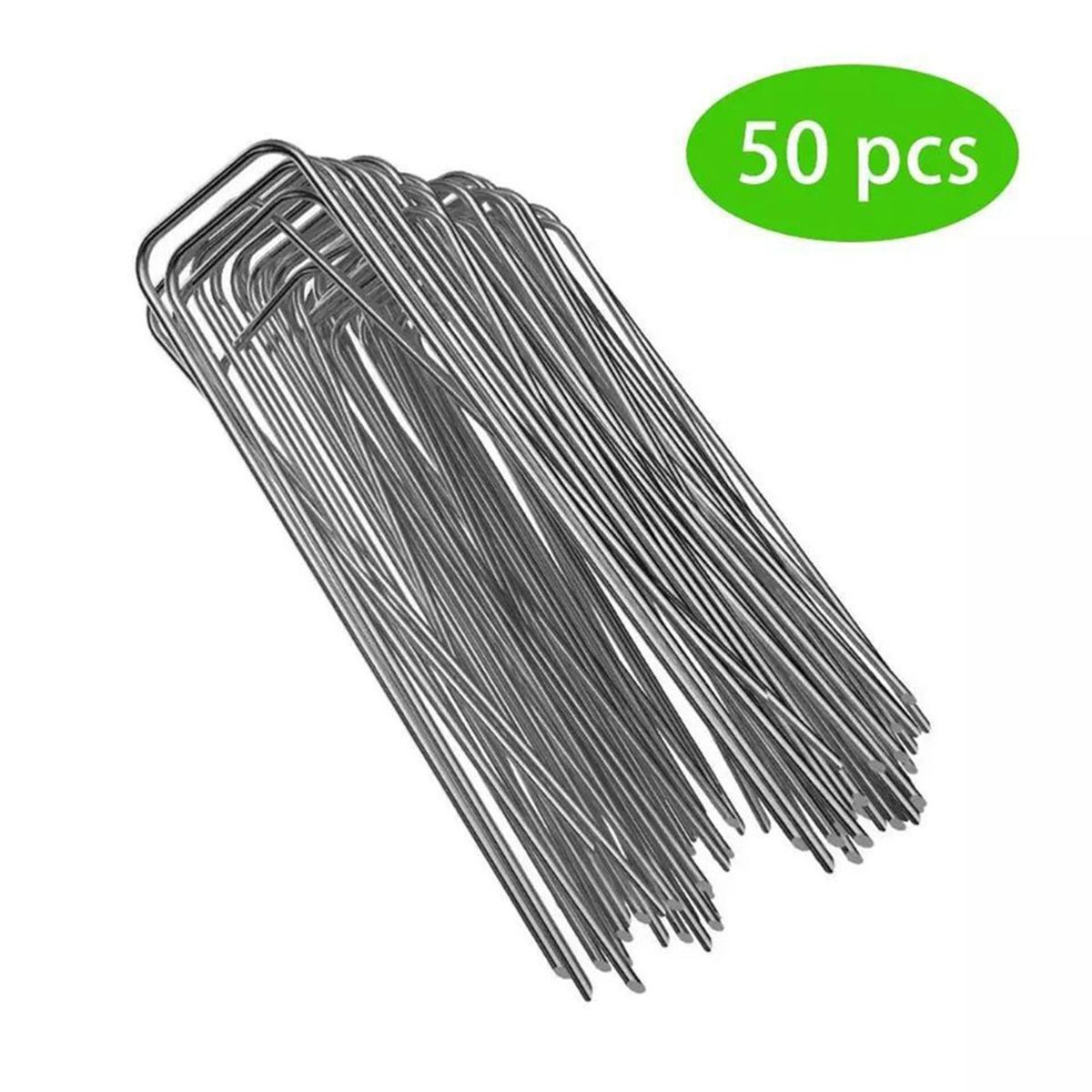 50 Pc -  6-Inch Landscape Staples SOD - Special Round Pins