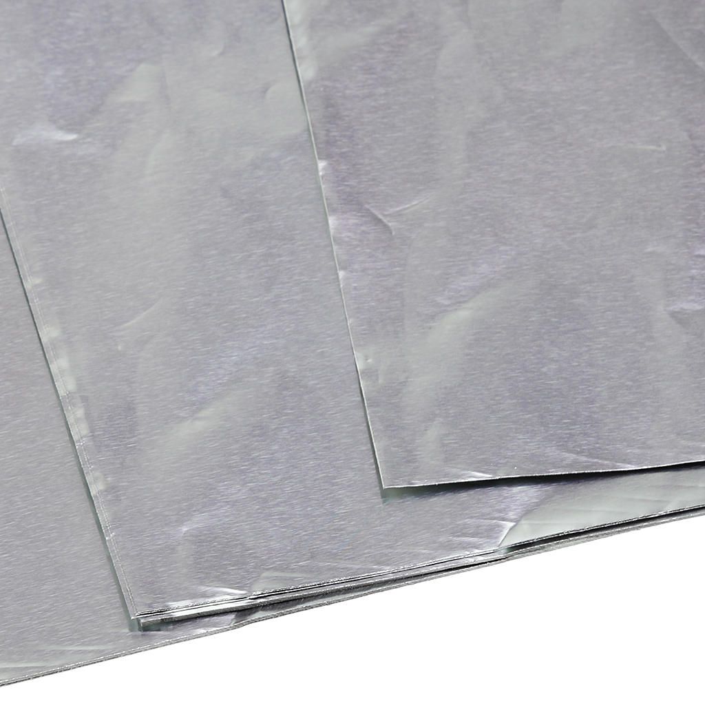 100x Square Foil Wrapper Wrapping For Sweets Candy Chocolate Silver