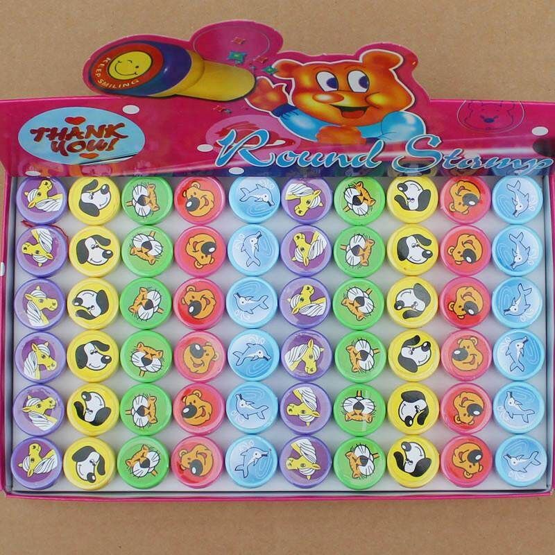 Self-ink Stamps Kids Party Favors Event Supplies For Birthday Party Christmas Gift Toys Boy Girl Goody Bag Pinata Fillers Animal 10