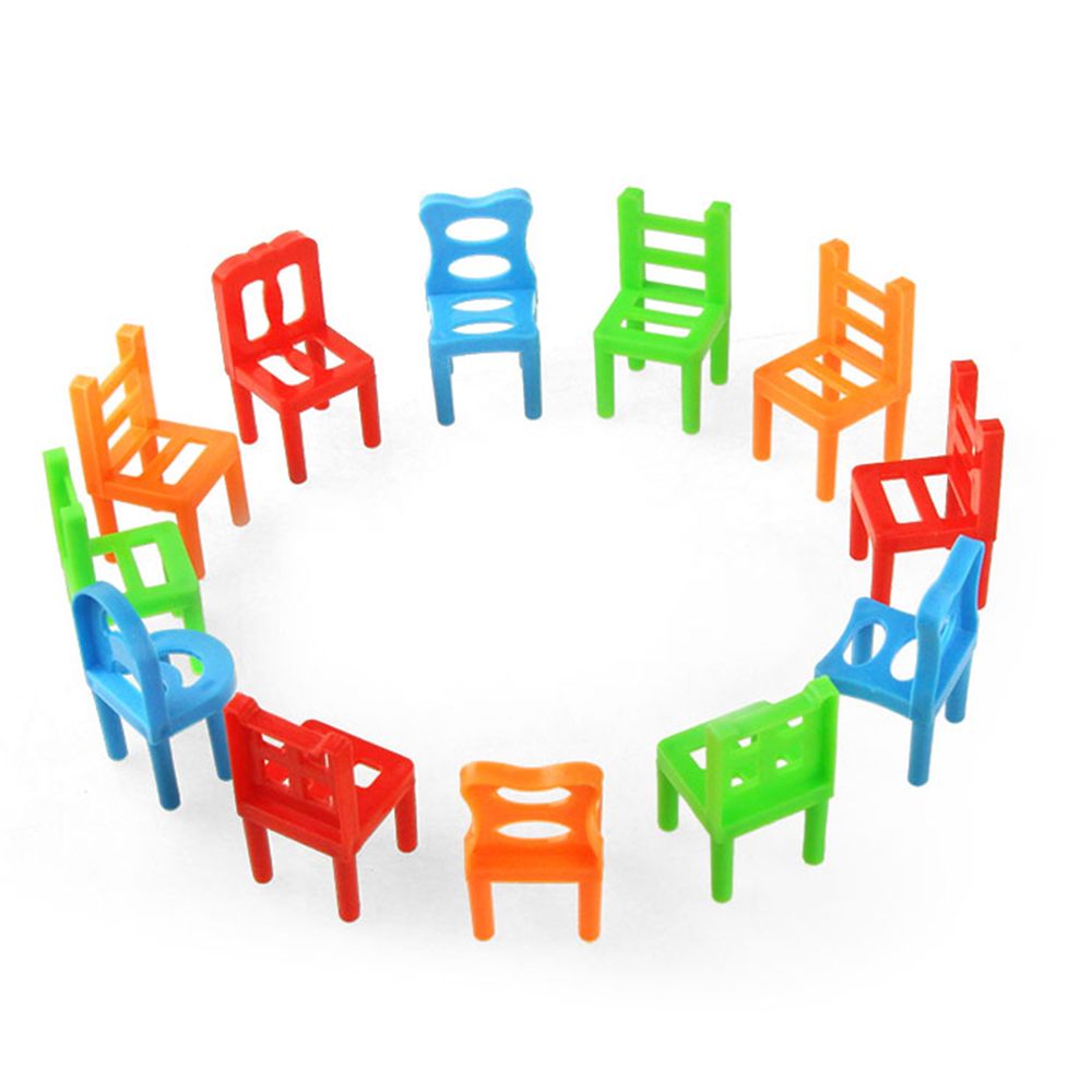 18Pcs Balancing Chairs Set Assorted Stacking Chairs Game