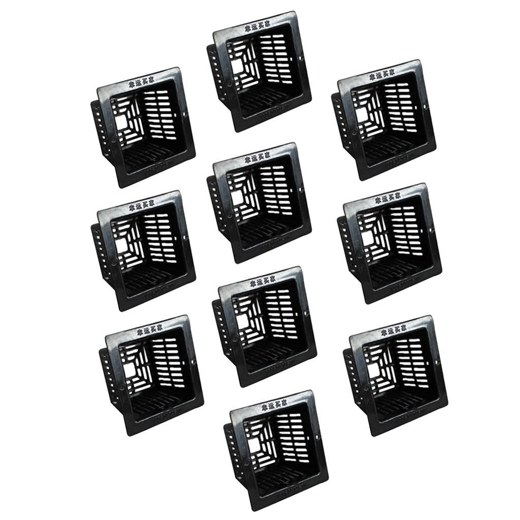 10pcs Plastic Pond Plant Basket Aquarium Aquatic Water Plant
