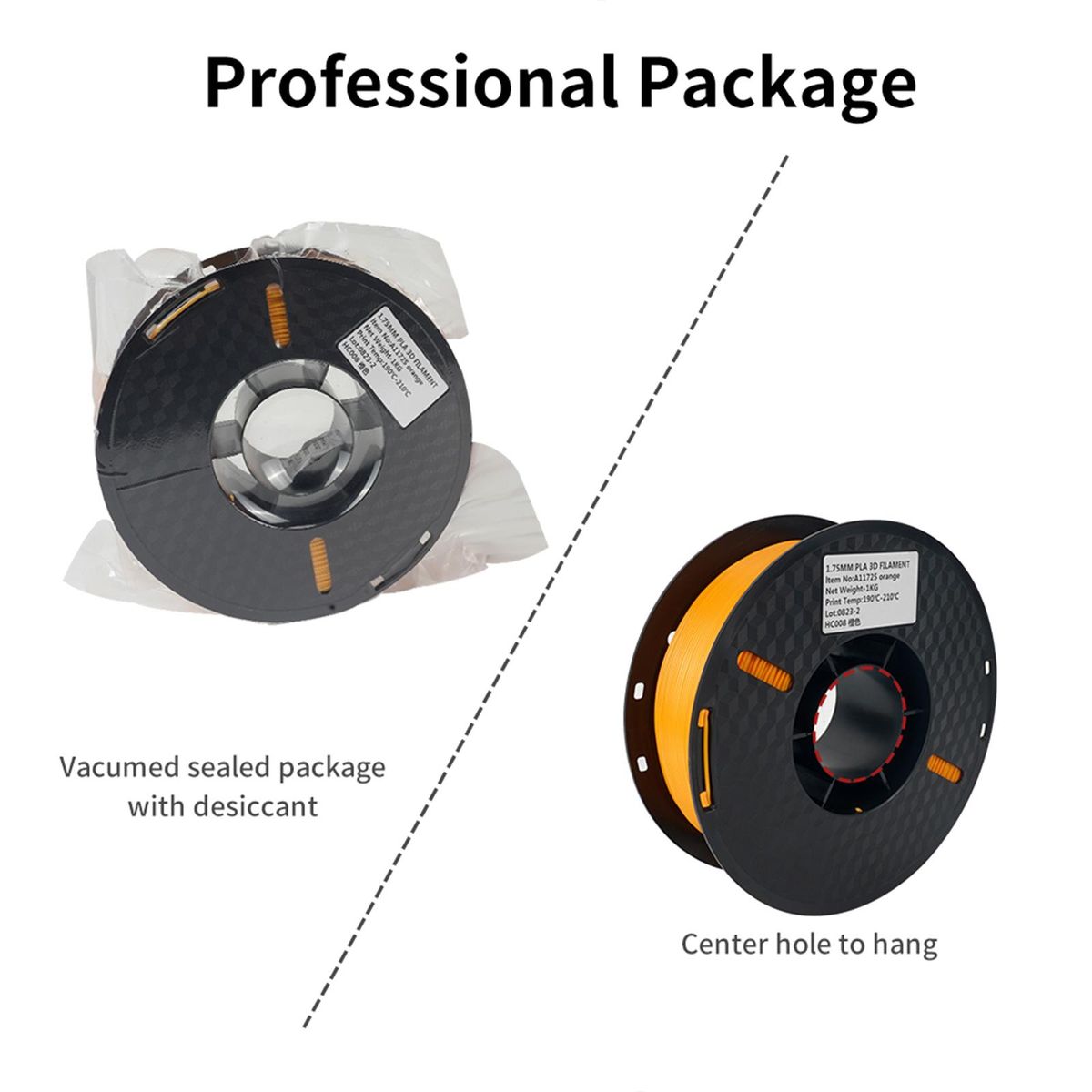 KINGROON 3D Printer PLA Filament 1KG 1.75mm High Quality 3D Printing Material Degradable Eco-friendly Plastic Dimensional Accuracy +/-0.02mm Standard 1 Rolls