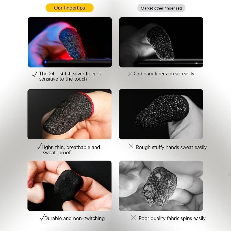 20Pcs Sweat Proof Waterproof Gaming Controller Finger Cover