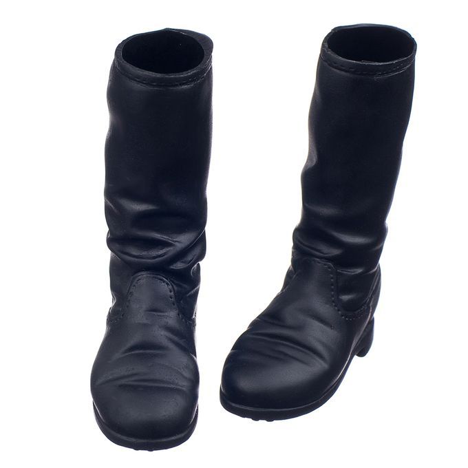 16 Female Flat Knee High Long Boots Shoes Accessories For 12 Black 1
