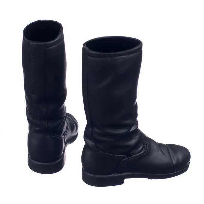 16 Female Flat Knee High Long Boots Shoes Accessories For 12 Black 1