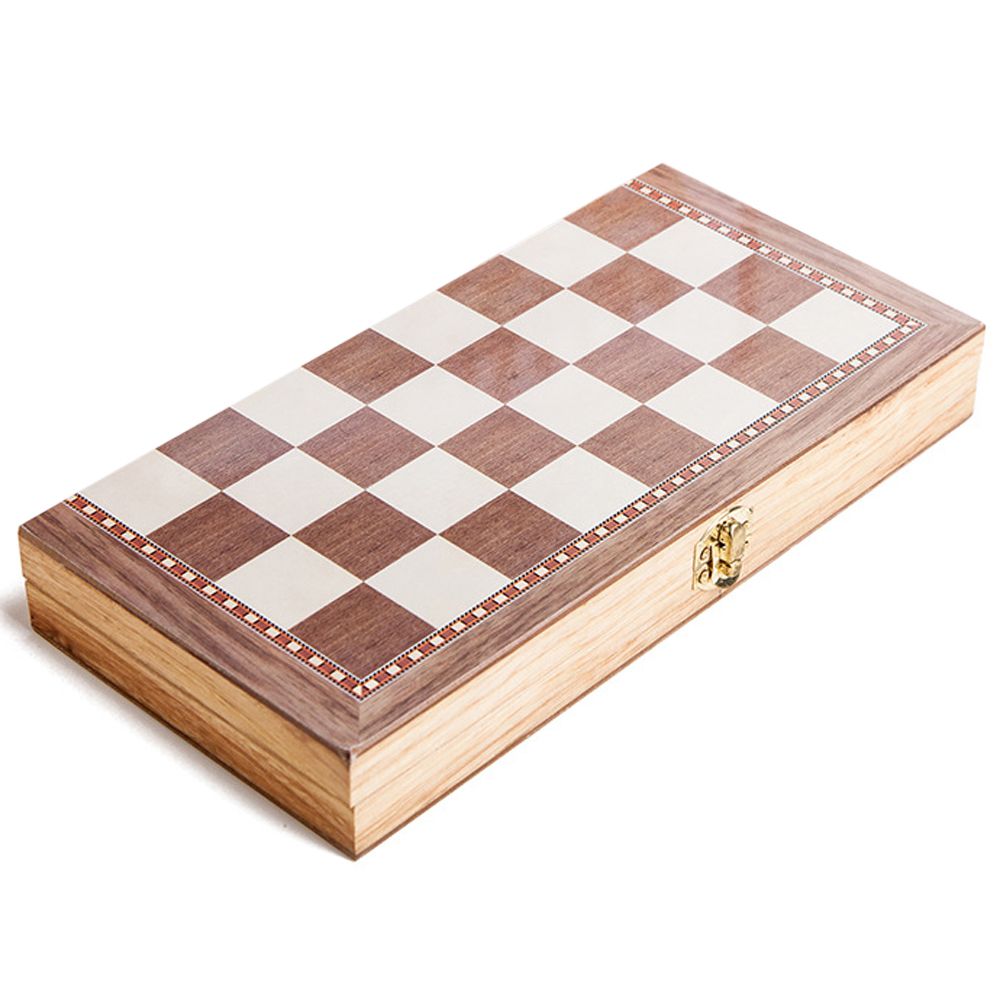 3-in-1 Multifunctional Wooden Chess Set Folding Chessboard