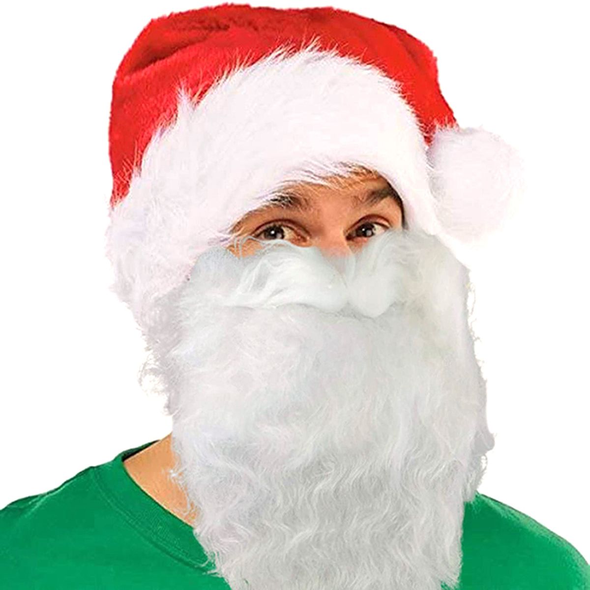 Long Fluffy Bushy Full Fake Beards Moustache Funny Prop