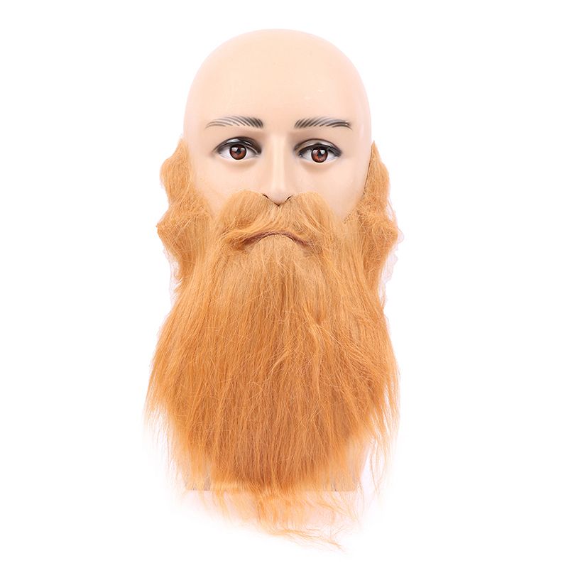 Long Fluffy Bushy Full Fake Beards Moustache Funny Prop