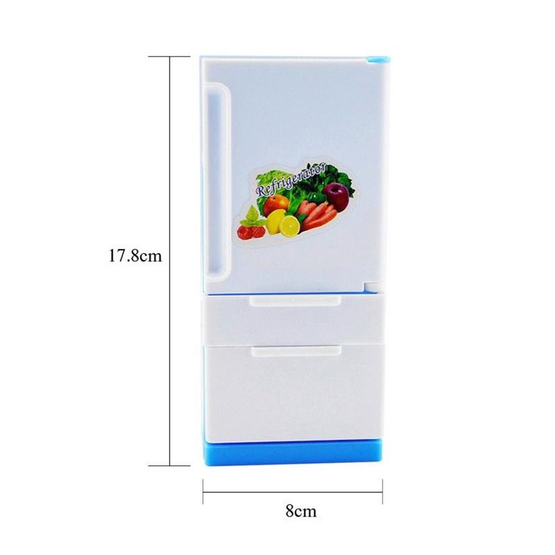 18cm Refrigerator Play Set Doll House Doll Fridge Barbie