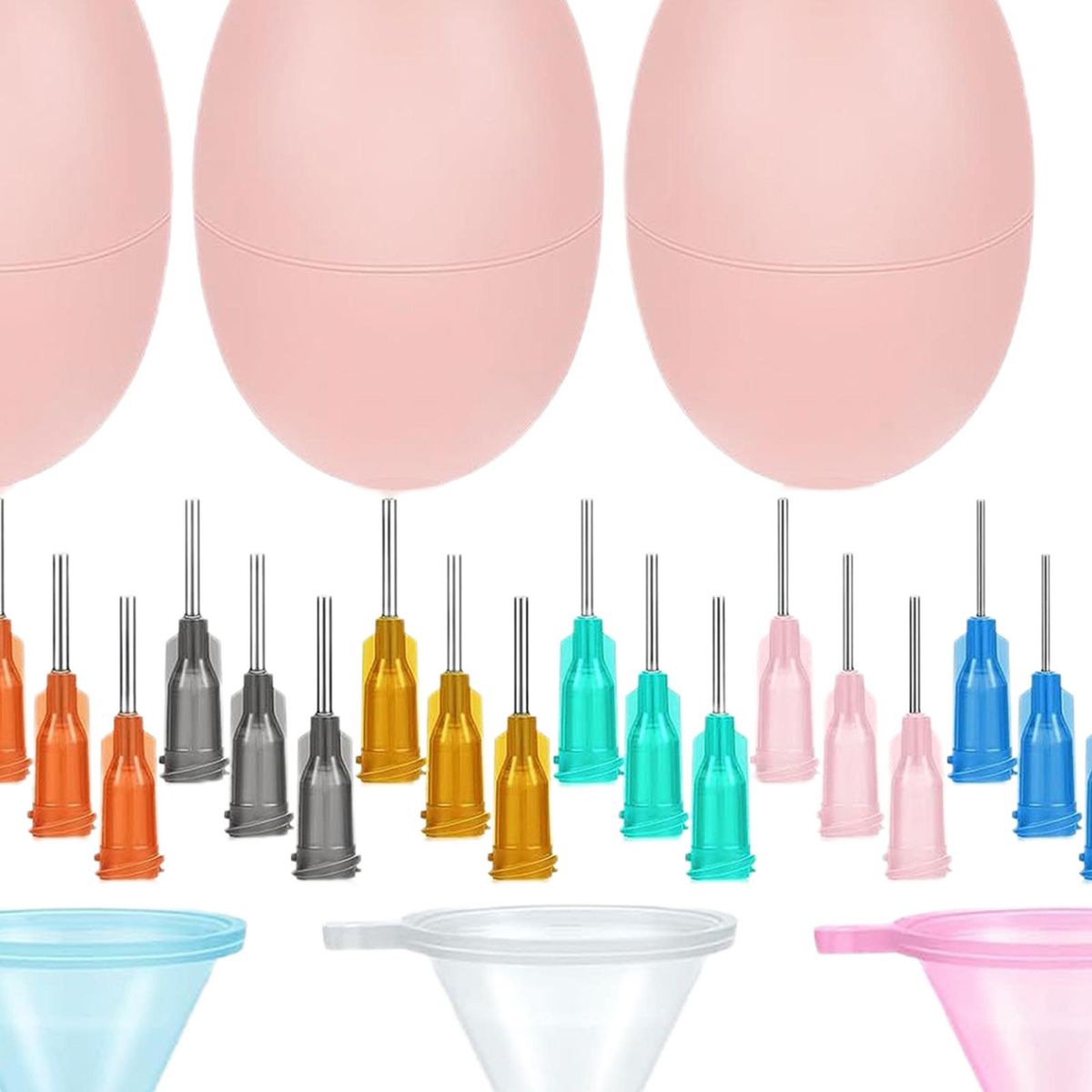 Fine Tip Glazing Bottle Pottery Precision Applicator Set for Easy Pink