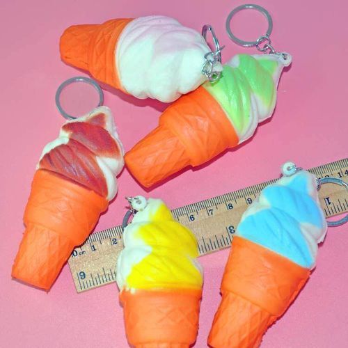 1PC 10CM Squishy Ice Cellphone Strap Key Chain Scented