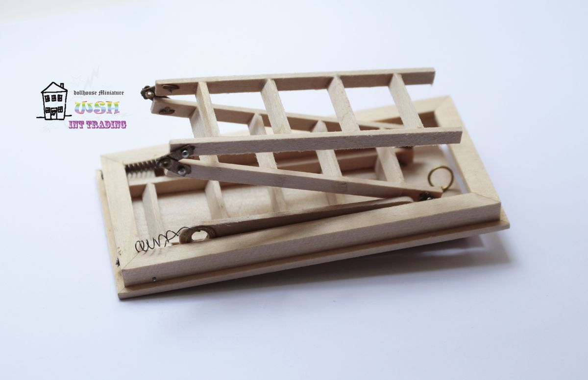 1:12Dollhouse Miniature Mini Loft Foldable Ladder