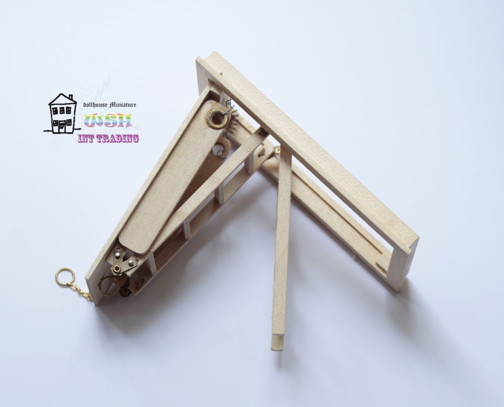 1:12Dollhouse Miniature Mini Loft Foldable Ladder