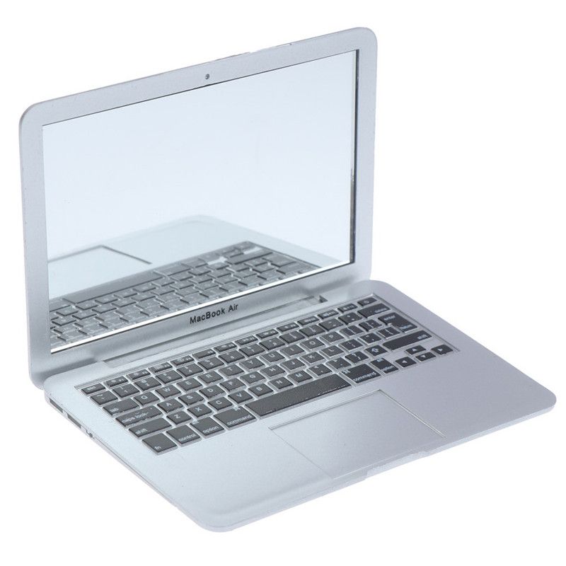 1:12 Girl Mini Pocket Laptop Shape Makeup Clear Mirror Baby