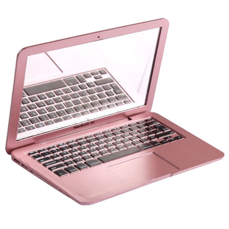 1:12 Girl Mini Pocket Laptop Shape Makeup Clear Mirror Baby