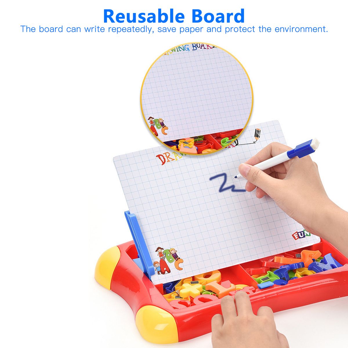 Educational Magnetic Dry Erase Board Kids Drawing Board