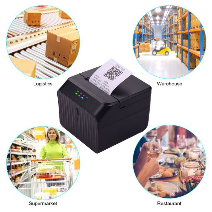 Desktop 58mm Thermal Receipt Printer Wired Barcode Printer