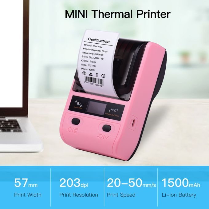 DP23 58mm Portable Thermal Printer USB NFC BT Wireless