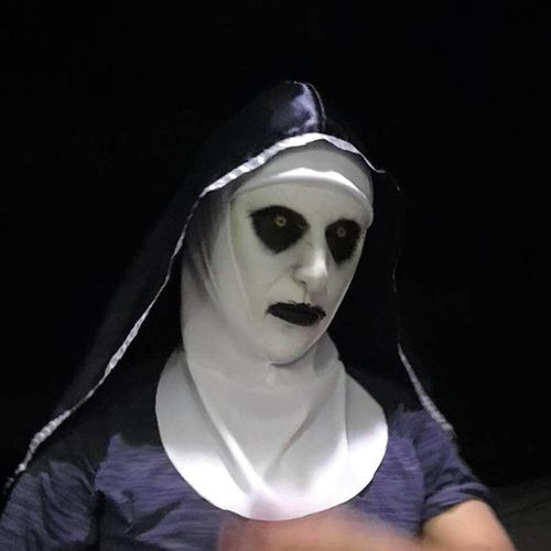 Nun Cosplay Costume Prop Valak Halloween Scary Horror Movie