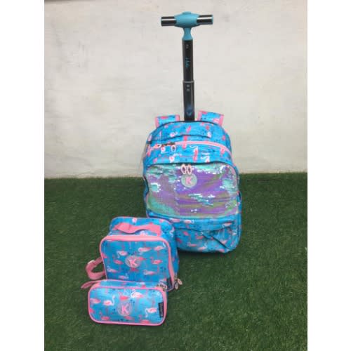 3 In 1 Rolling Backpack And Trolley Set -16 Inches
