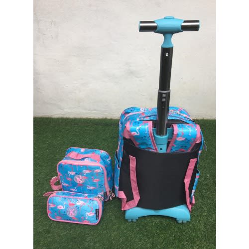 3 In 1 Rolling Backpack And Trolley Set -16 Inches