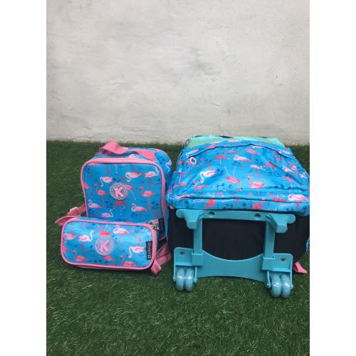3 In 1 Rolling Backpack And Trolley Set -16 Inches