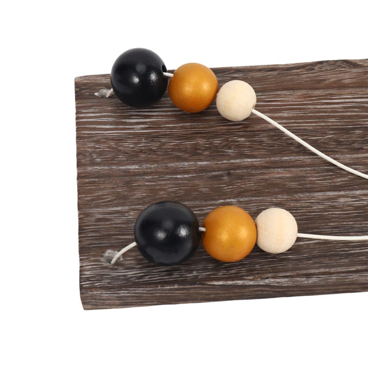 Floating Shelves with String,Nordic Beads Board Wall Hanging Storage Shelf Kids Room Nursery Home Wall Decor L