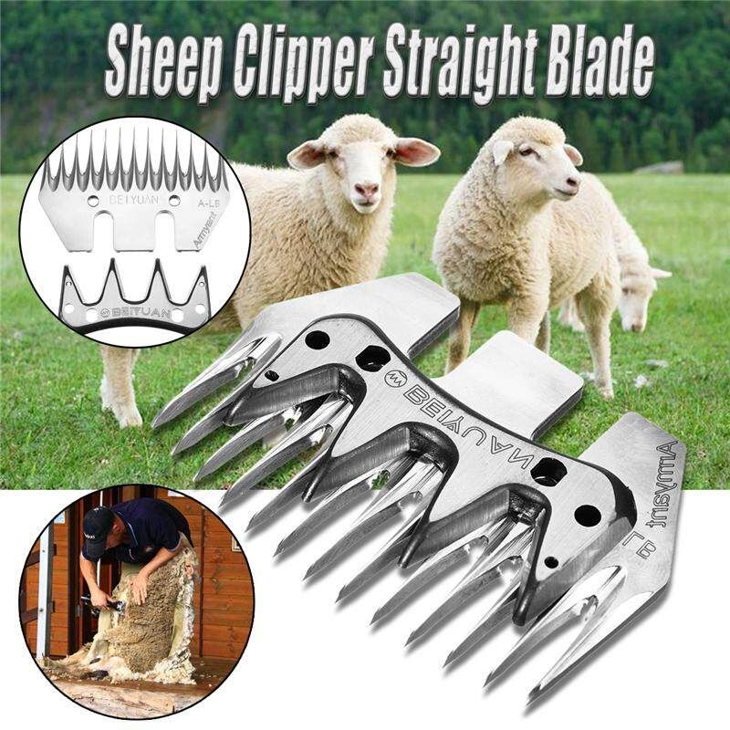 Replacement 13 Teeth+4 Teeth Straight Stainless Steel Strength For Sheep/Goat Shearing
