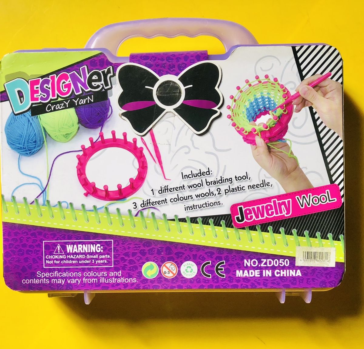 Designer Crazy Yarn Jewelry Knitting Wool For Girls