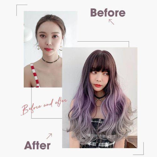 65cm Ladies Wavy Wig Long Hair Wig Curly Full Wigs Cosplay