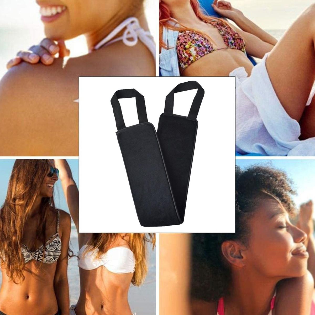 Back Lotion Applicator Self Tanner Applicator Double Side Used Black