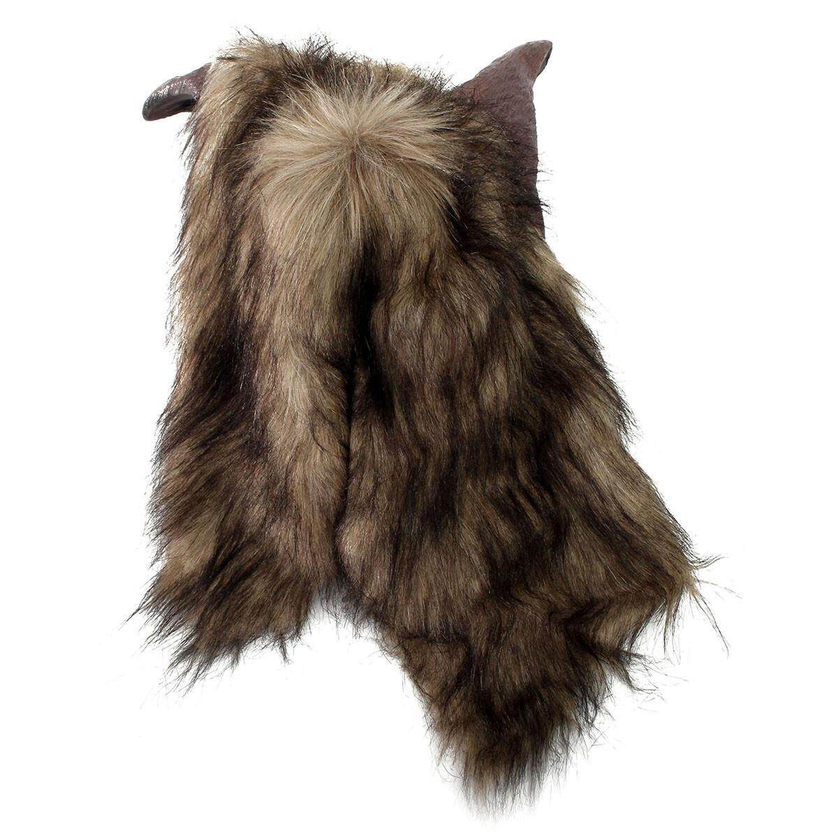 Latex Rubber Wolf Head Hair Werewolf Party Scary Halloween Cosplay Mask