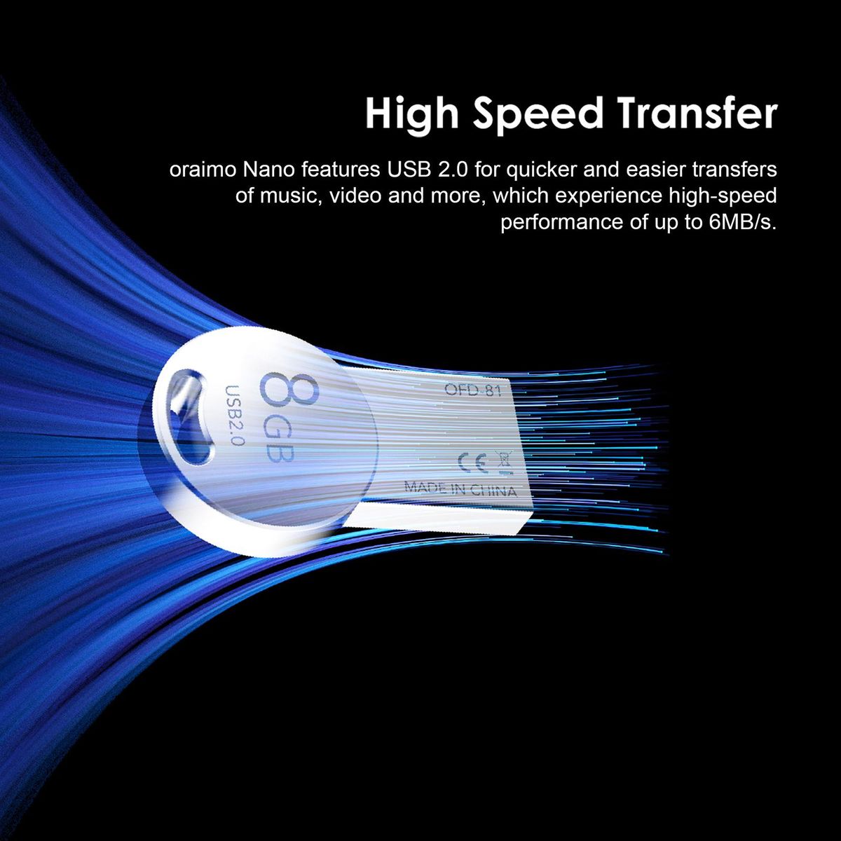 Oraimo OFD-321 Nano 32GB USB2.0 High Speed Metal BodyFlash Drive