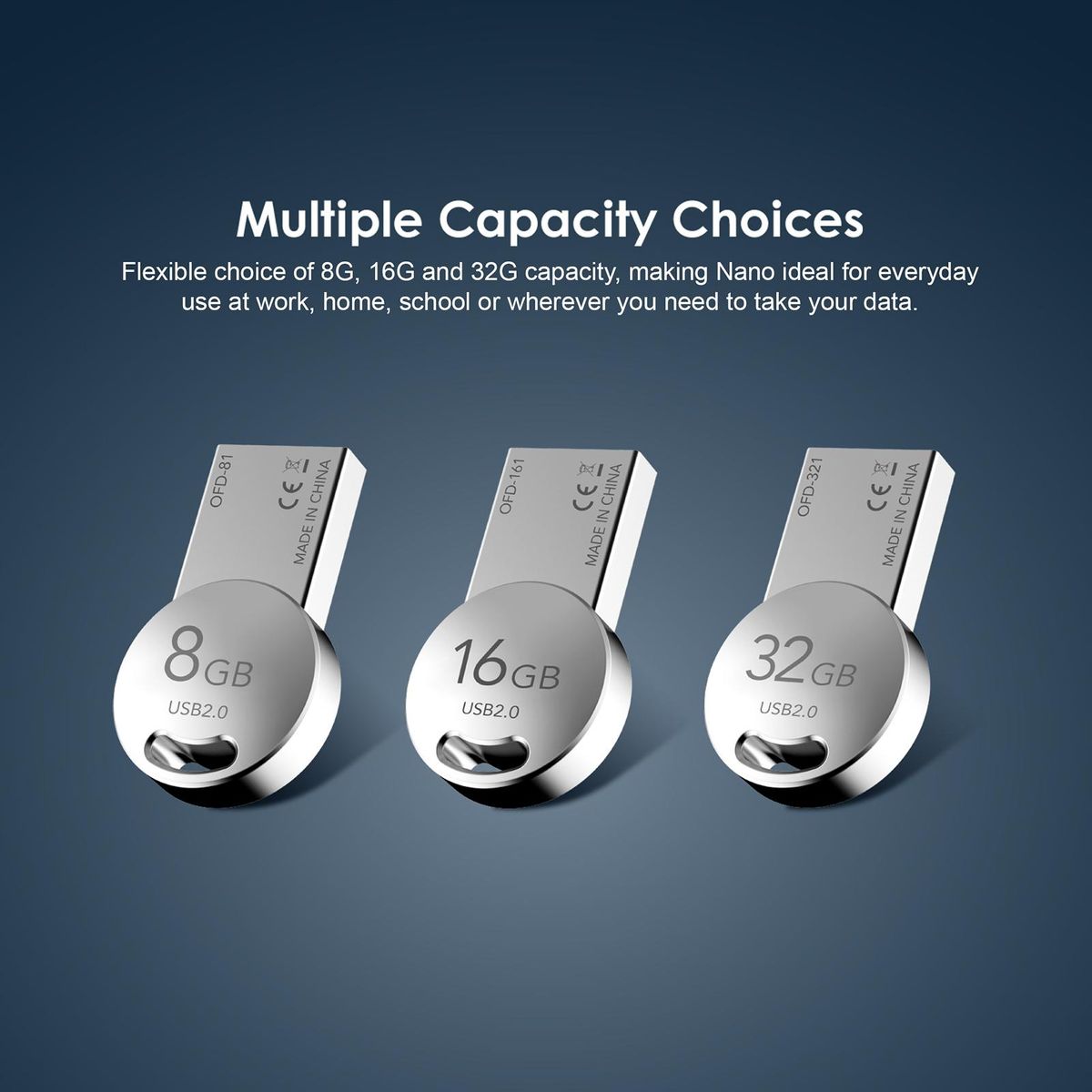 Oraimo OFD-321 Nano 32GB USB2.0 High Speed Metal BodyFlash Drive