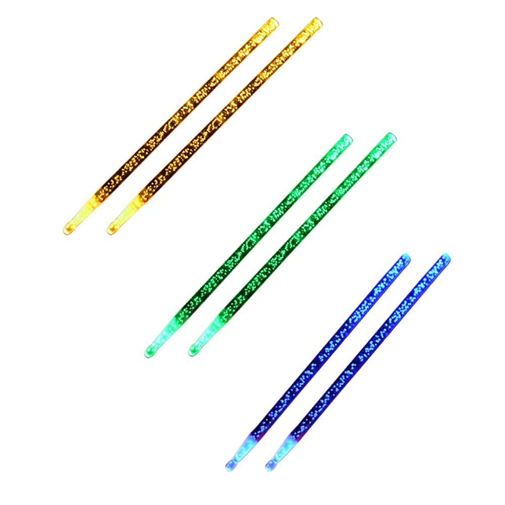 5A Acrylic Drum Stick LED Noctilucent Glow In The Dark Stage Performance Lichtgevende Jazz Drumsticks Bags Drum Accessories 4