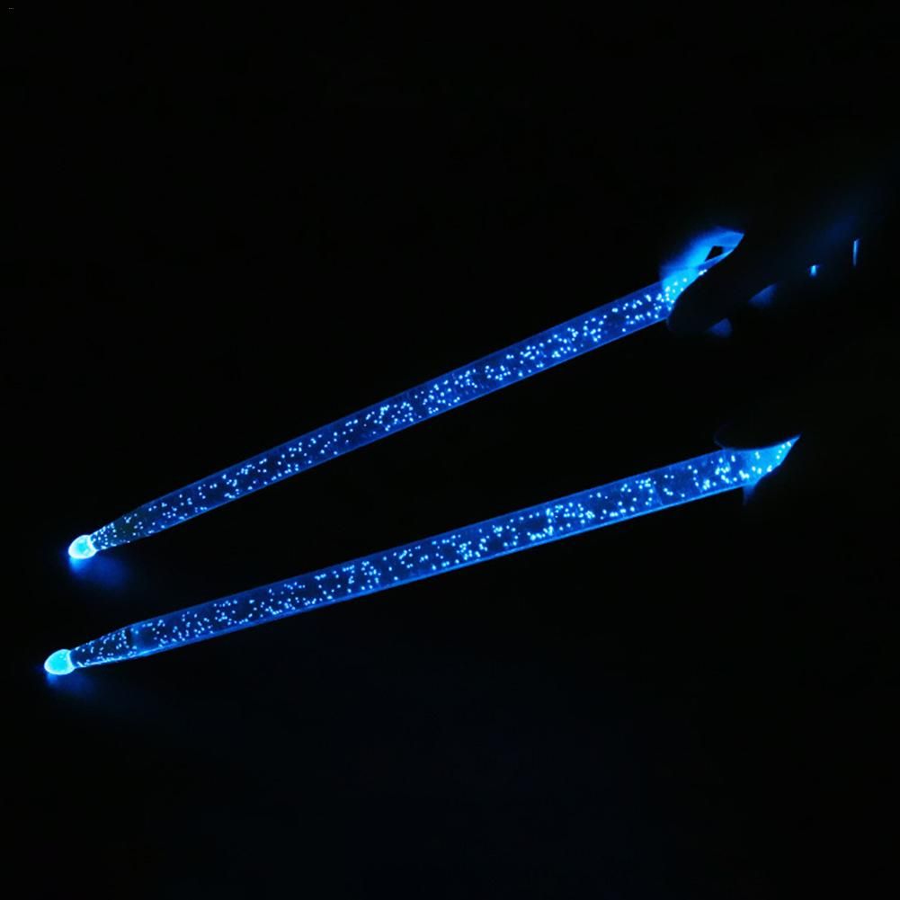 5A Acrylic Drum Stick LED Noctilucent Glow In The Dark Stage Performance Lichtgevende Jazz Drumsticks Bags Drum Accessories 4