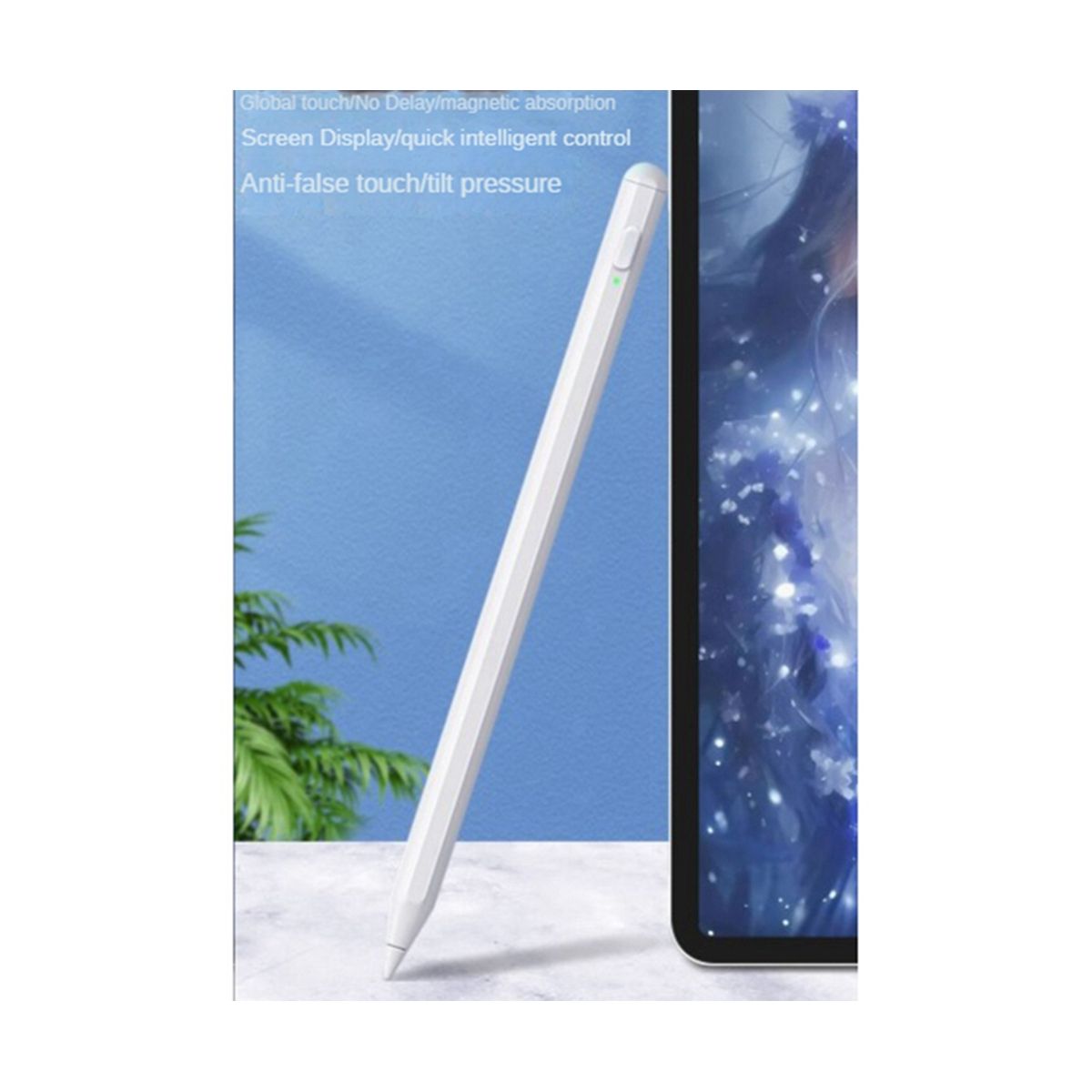 For Apple Handwriting Pen Portable Capacitive Pen iPad Bluetooth Touch Pen Drawing Brush Stylus Pen, Black