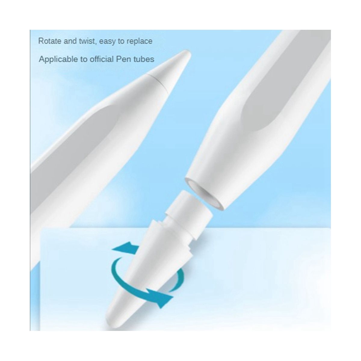 For Apple Handwriting Pen Portable Capacitive Pen iPad Bluetooth Touch Pen Drawing Brush Stylus Pen, Black