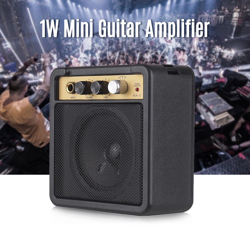 Mini Guitar Amplifier Amp Speaker 1W
