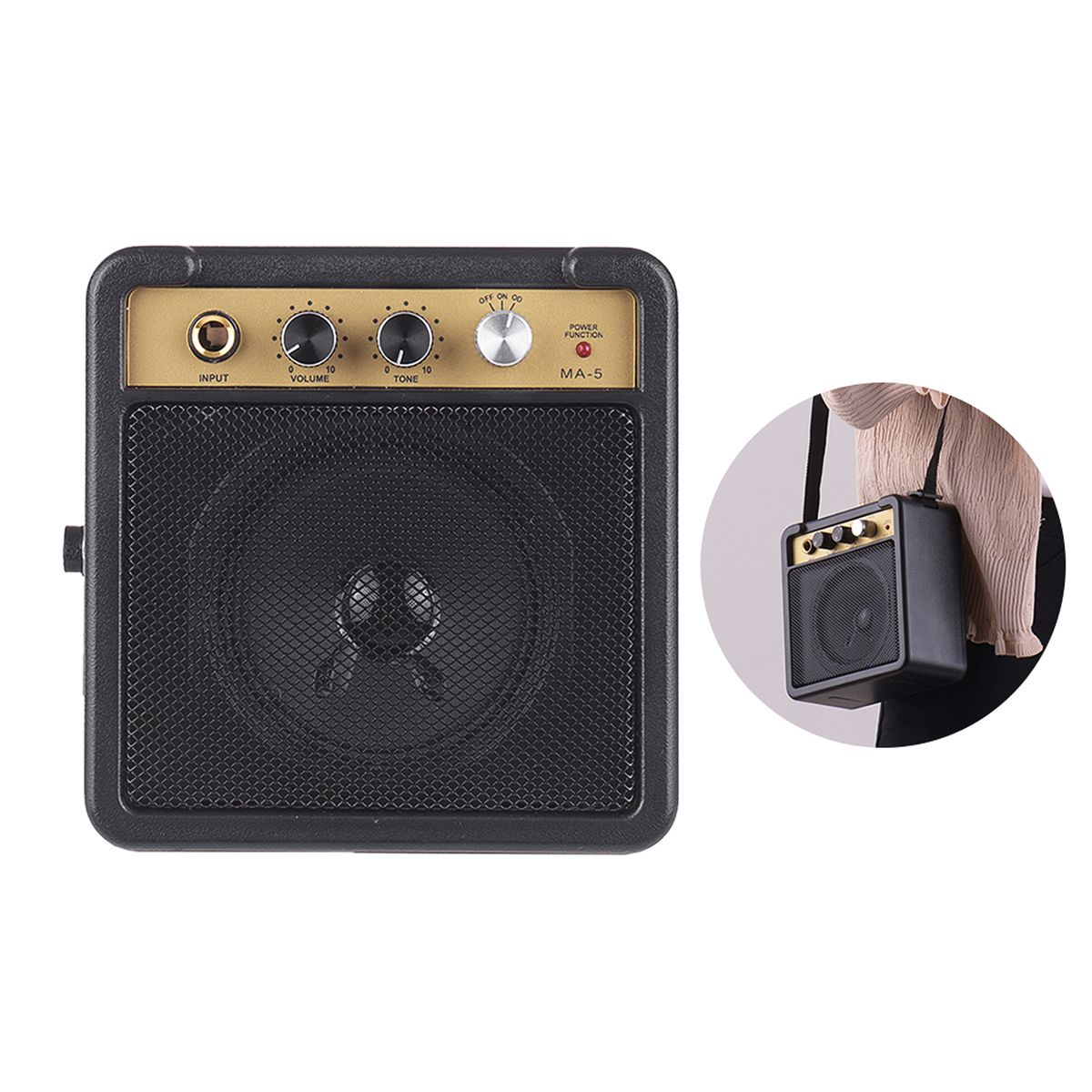 Mini Guitar Amplifier Amp Speaker 1W