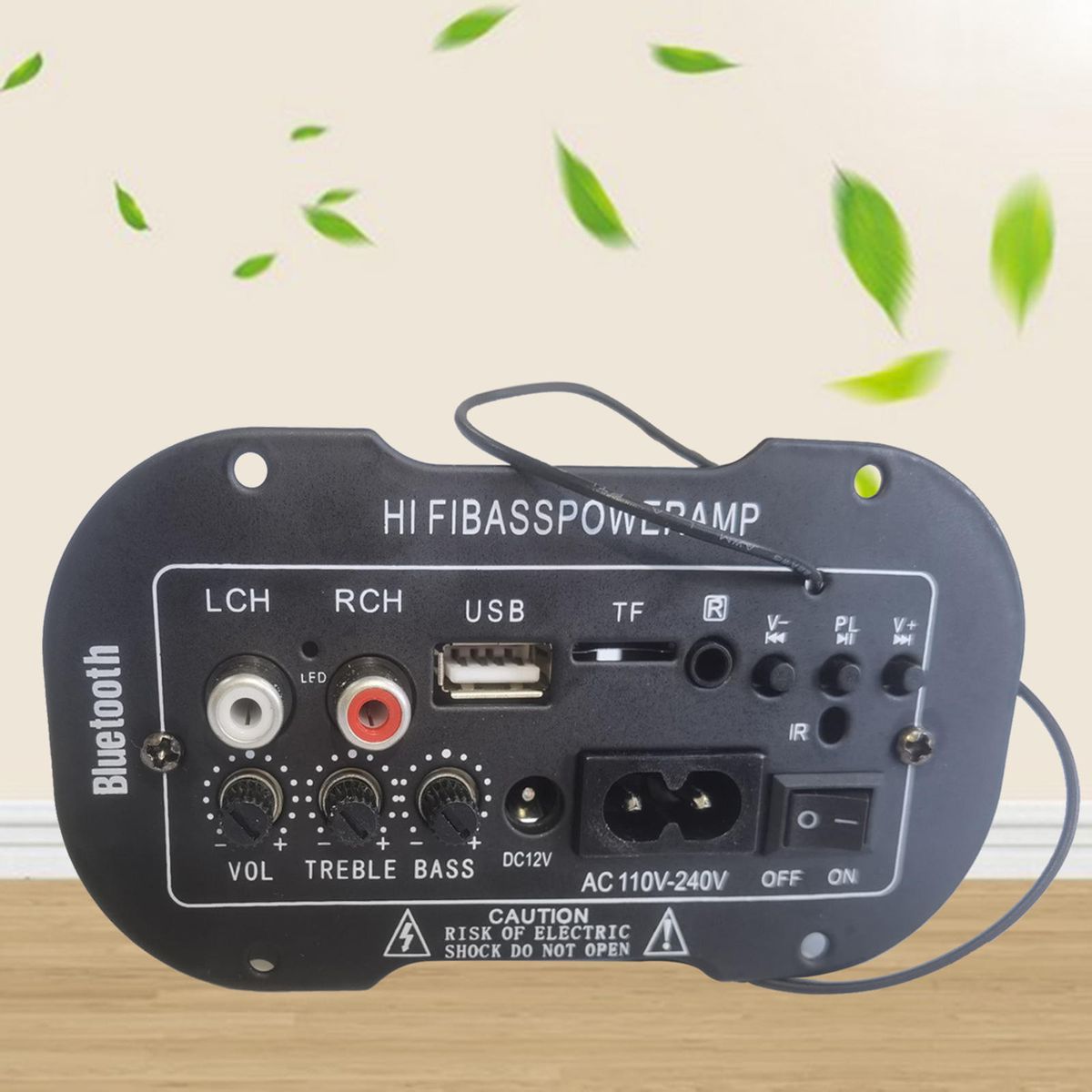 Small 5" 220V Power Bluetooth Audio Hi-Fi Bass Mini Amp, Radio Audio