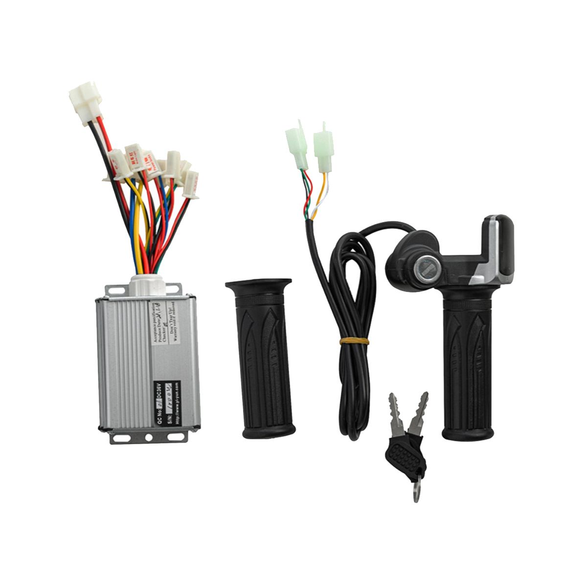 48V 1000W Electric Scooter Brushed Controller Motor+Throttle Twist Grip Kit for Electric Scooter Bicycle E-Bike
