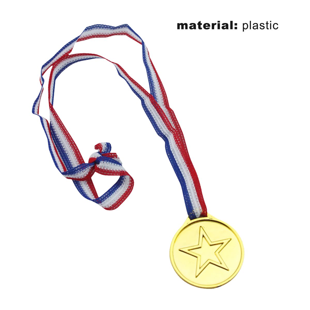 10pcs Medals Funny Long Rope Star Design Winner Medals Toy-