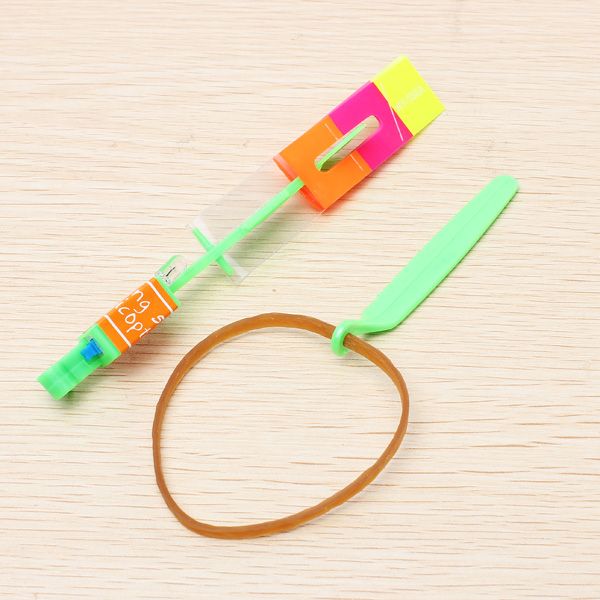 10 PCS Green LED Light Flying Sling Rocke Flyer Boomerangt Arrow Toys Gift