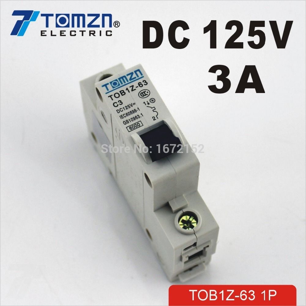 DC 3A Breaker 125V Circuit 1P