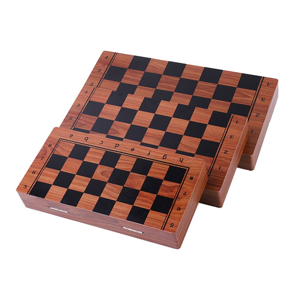 Magnetic Wooden Folding Chess Set With Felted Game Board